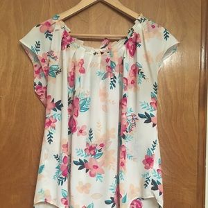 Floral print blouse